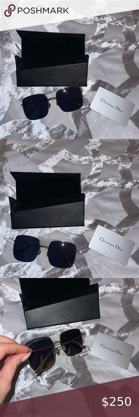 DiorStellaire SU Blue Square Sunglasses with Blue Light Filter